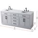 Alden 72 X 35 inch Grey Bathroom Vanity Cabinet