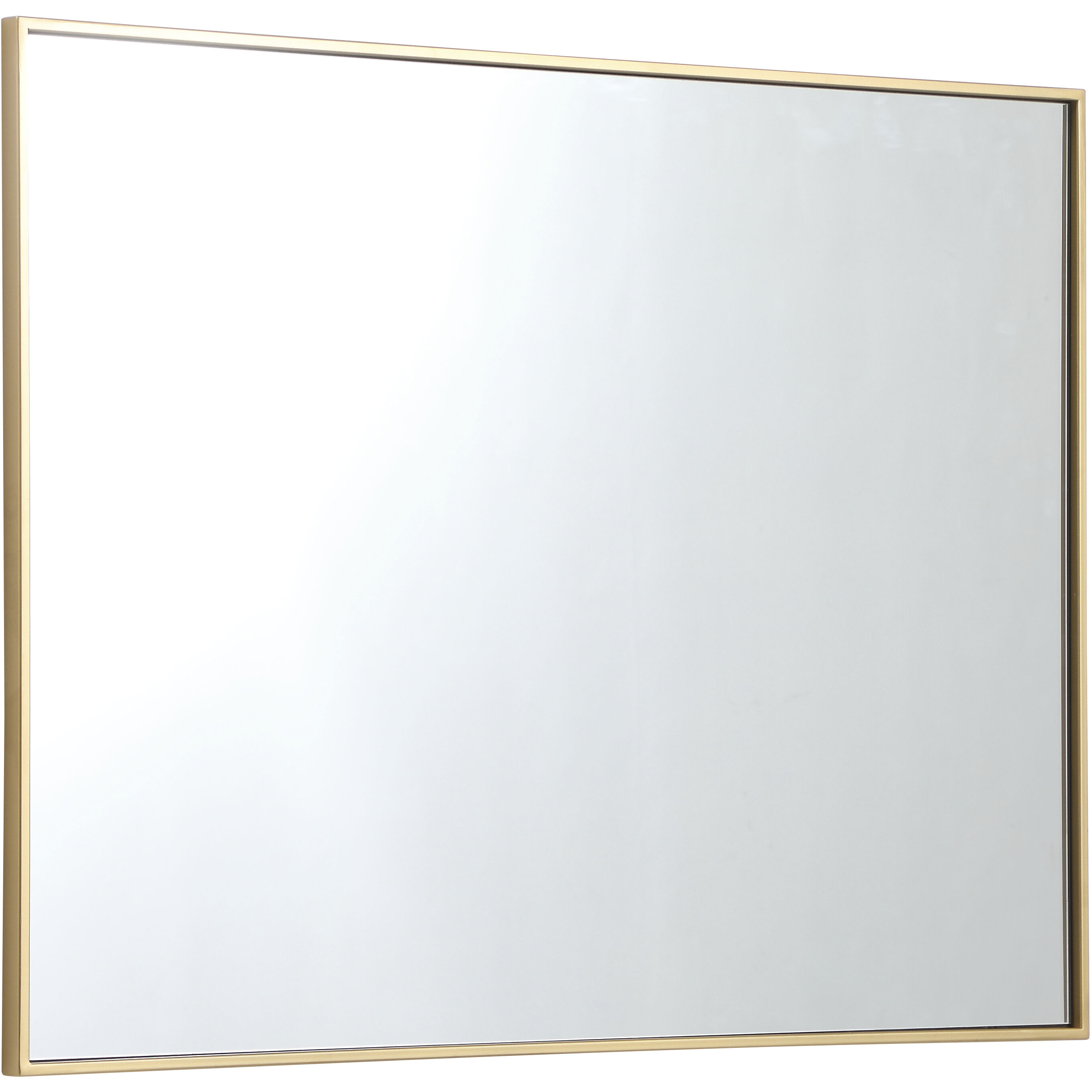 Monet 40 X 30 inch Brass Wall Mirror