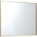 Monet 40 X 30 inch Brass Wall Mirror