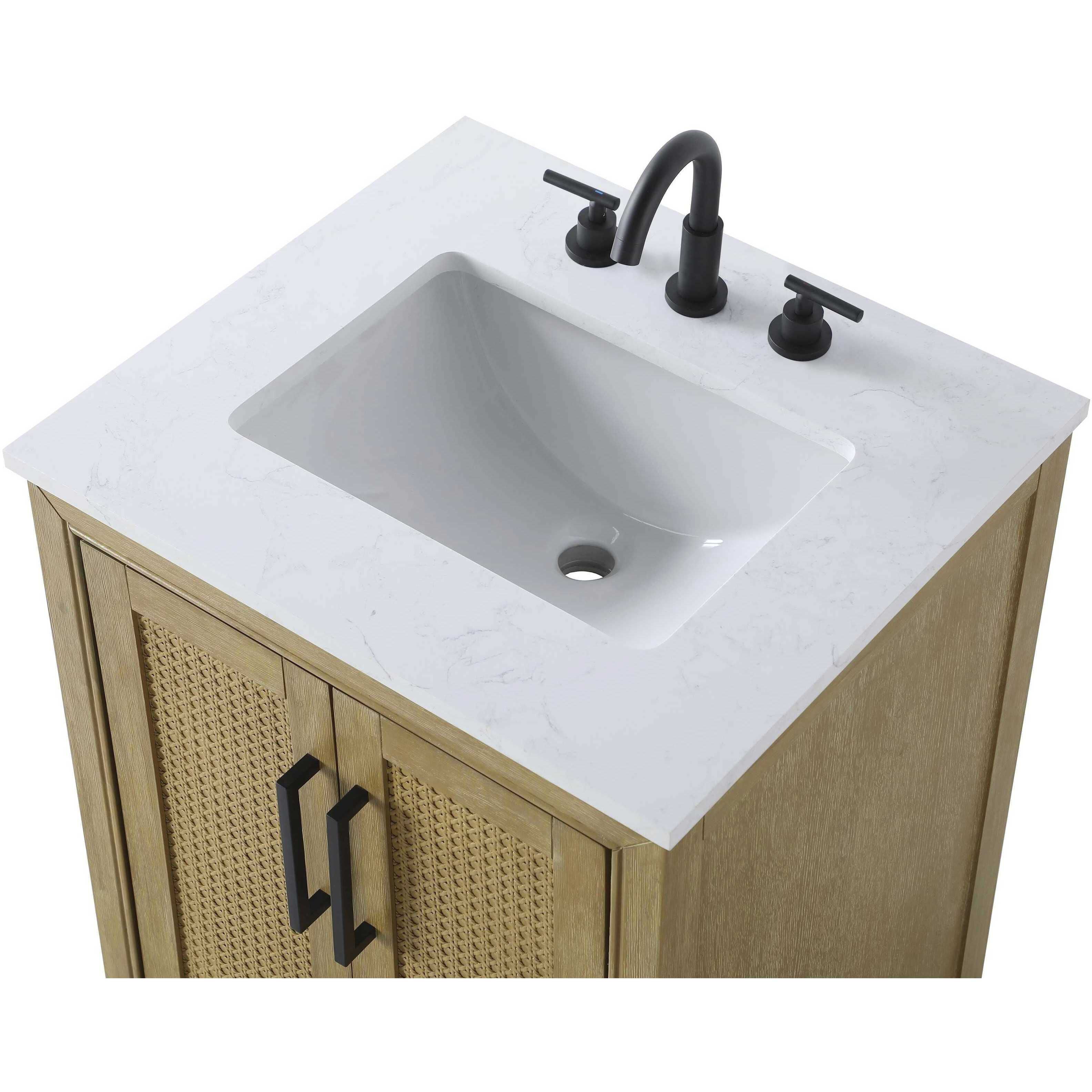 Alina 24 X 35 inch Linen Oak Bathroom Vanity Cabinet