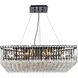 Maxime 12 Light 32 inch Black and Clear Chandelier Ceiling Light in Royal Cut