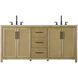 Alina 72 X 34 inch Linen Oak Bathroom Vanity Cabinet