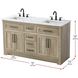 Remington 60 X 35 inch Natural Oak Bathroom Vanity Cabinet