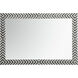 Colette 42 X 28 inch Chevron Wall Mirror