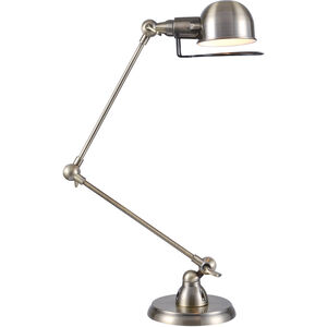 Industrial 29 inch 60 watt Antique Brass Table Lamp Portable Light, Urban Classic