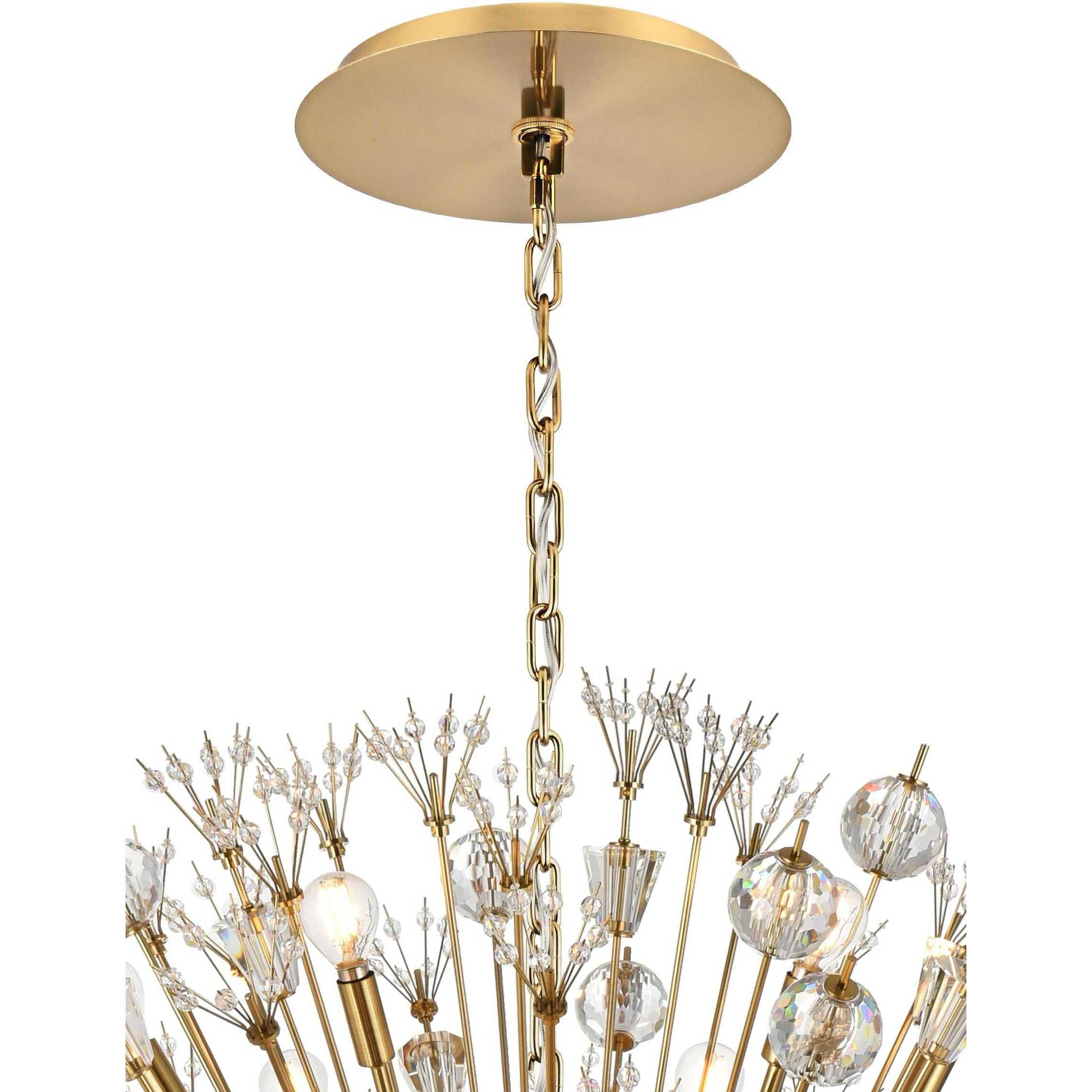 Vera 34 Light 50 inch Gold Pendant Ceiling Light