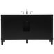 Bennett 60 X 21 X 35 inch Black Vanity Sink Set