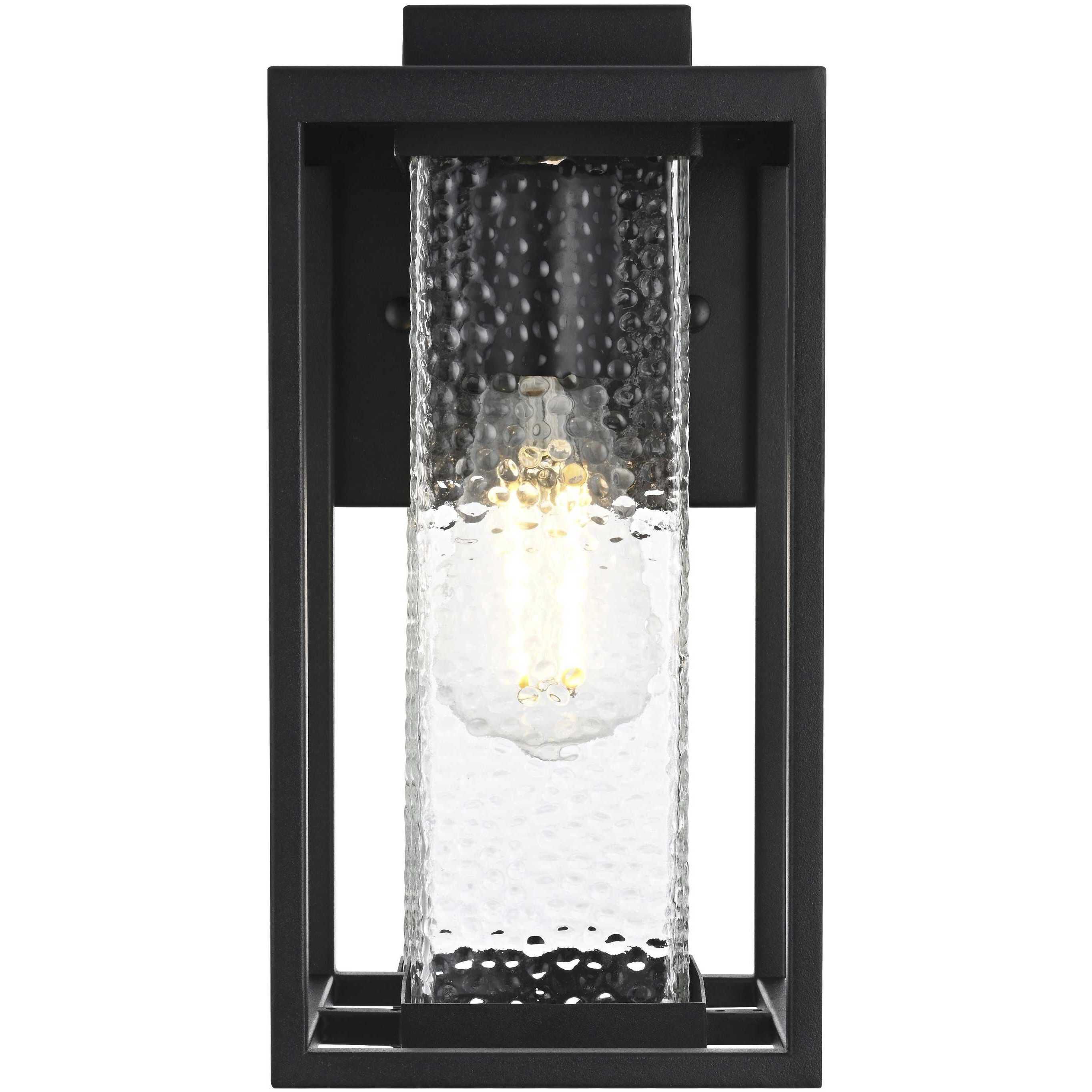 Philip 1 Light 11.5 inch Black Outdoor Wall Sconce