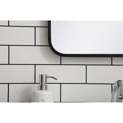 Evermore 36 X 18 inch Black Mirror