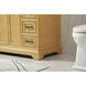 Americana 42 X 22 X 35 inch Natural Wood Vanity Sink Set
