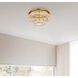 Monroe 2 Light 22 inch Gold Flush Mount Ceiling Light 