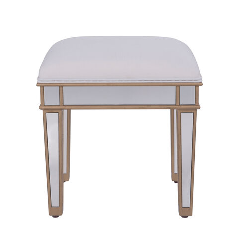 Contempo 18 inch Gold Paint Dressing Stool
