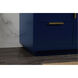 Blake 48 X 22 X 34 inch Blue Vanity Sink Set