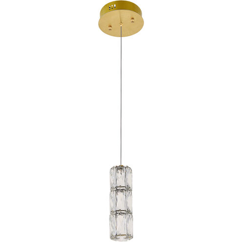 Polaris LED 6 inch Gold Pendant Ceiling Light