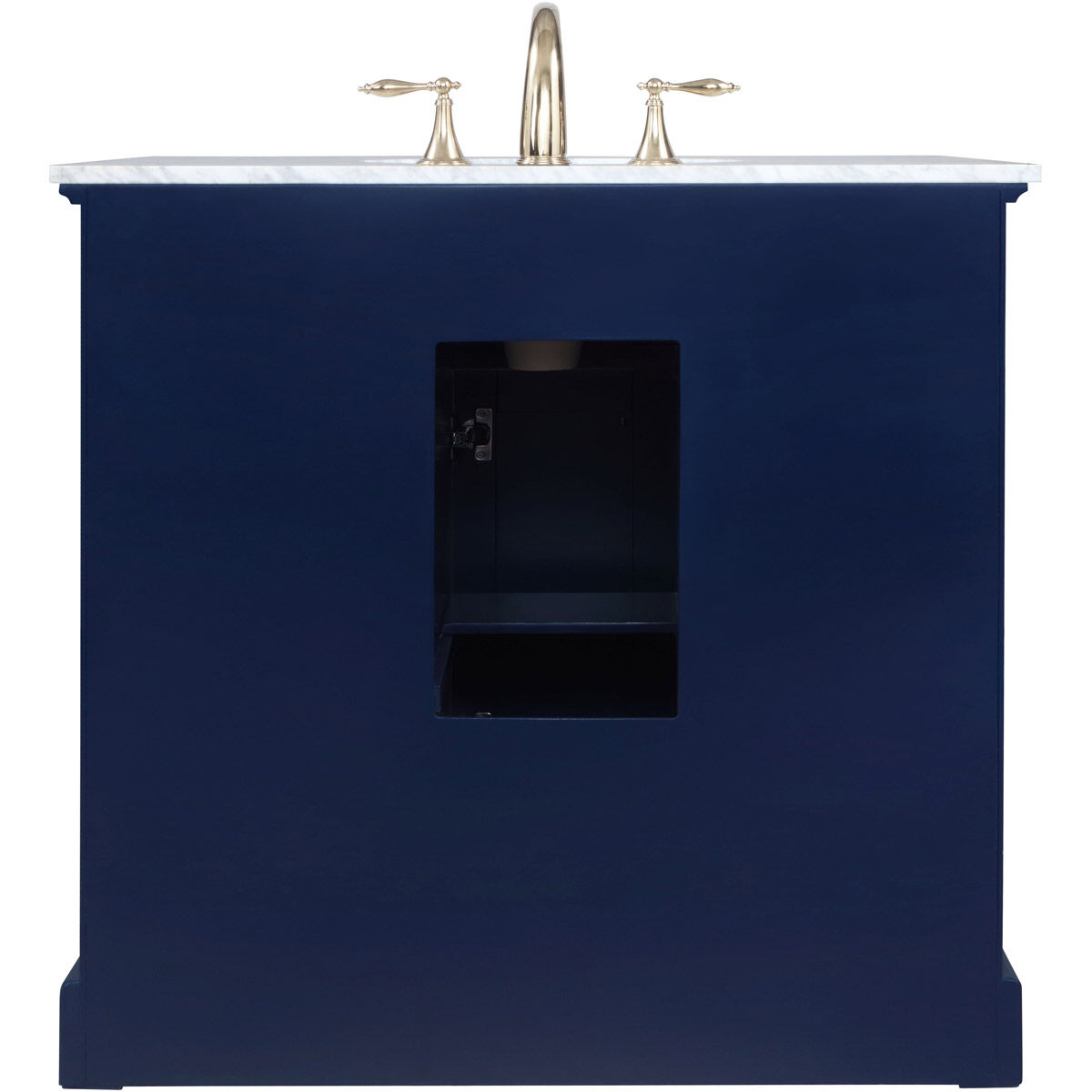 Americana 36 X 22 X 35 inch Blue Vanity Sink Set