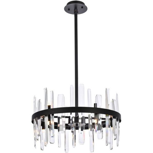 Serena 10 Light 20 inch Black Pendant Ceiling Light