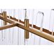 Serena 20 Light 36 inch Satin Gold Linear Chandelier Ceiling Light