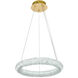 Bowen 1 Light 18 inch Satin Gold Chandelier Ceiling Light