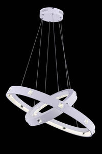 Infinity LED 30 inch White Pendant Ceiling Light