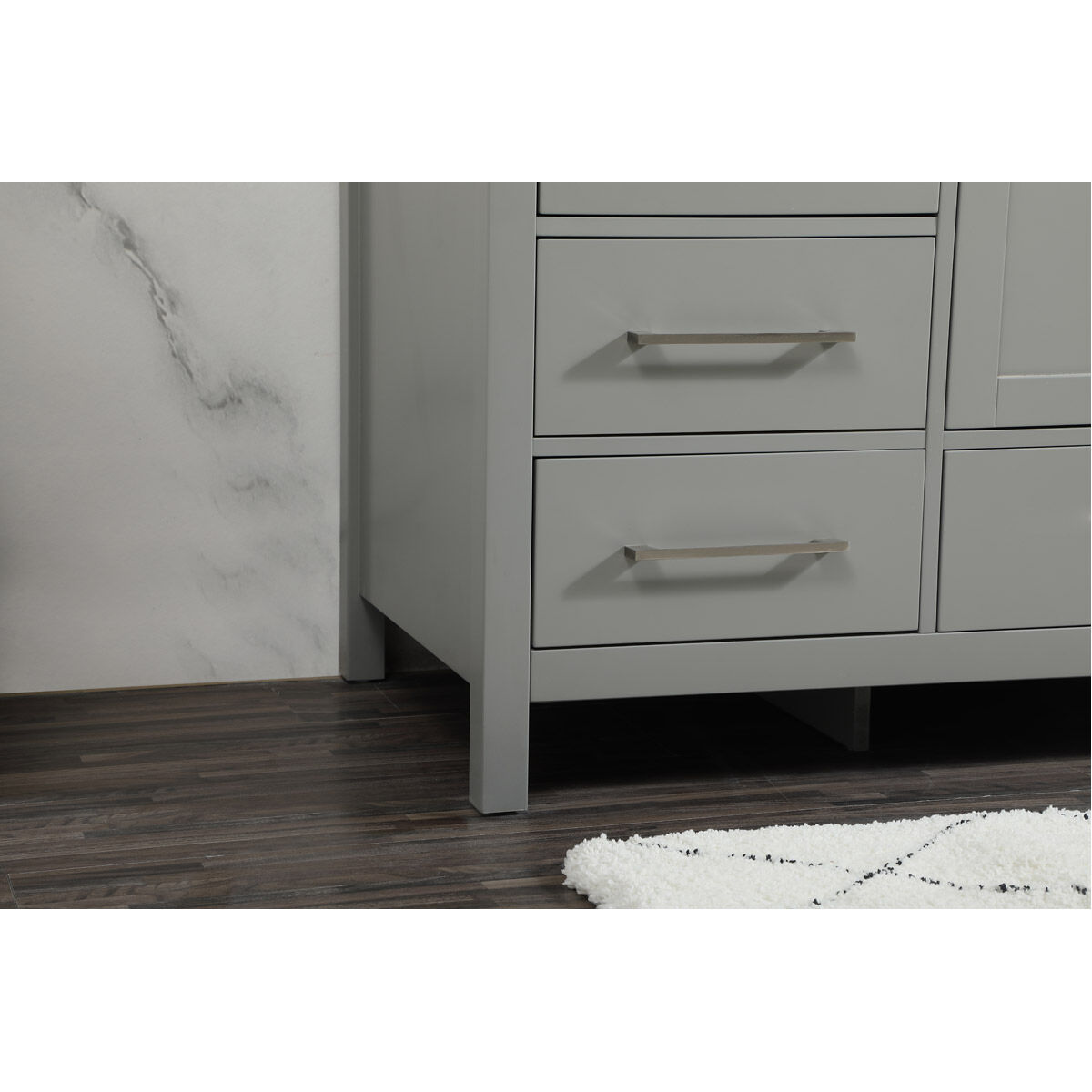 Irene 60 X 22 X 34 inch Grey Vanity Sink Set