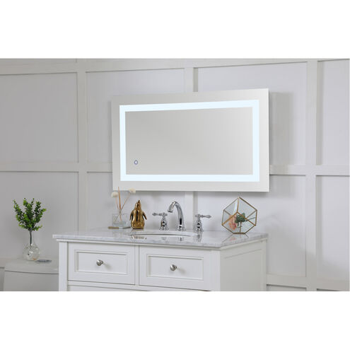 Helios 36 X 20 inch Silver Lighted Wall Mirror