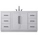 Chase 60 X 34 inch Grey Bathroom Vanity Cabinet