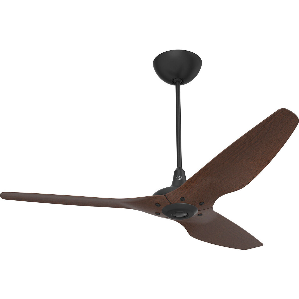 Haiku 60 inch Black with Cocoa Wood Grain Blades Outdoor Ceiling Fan