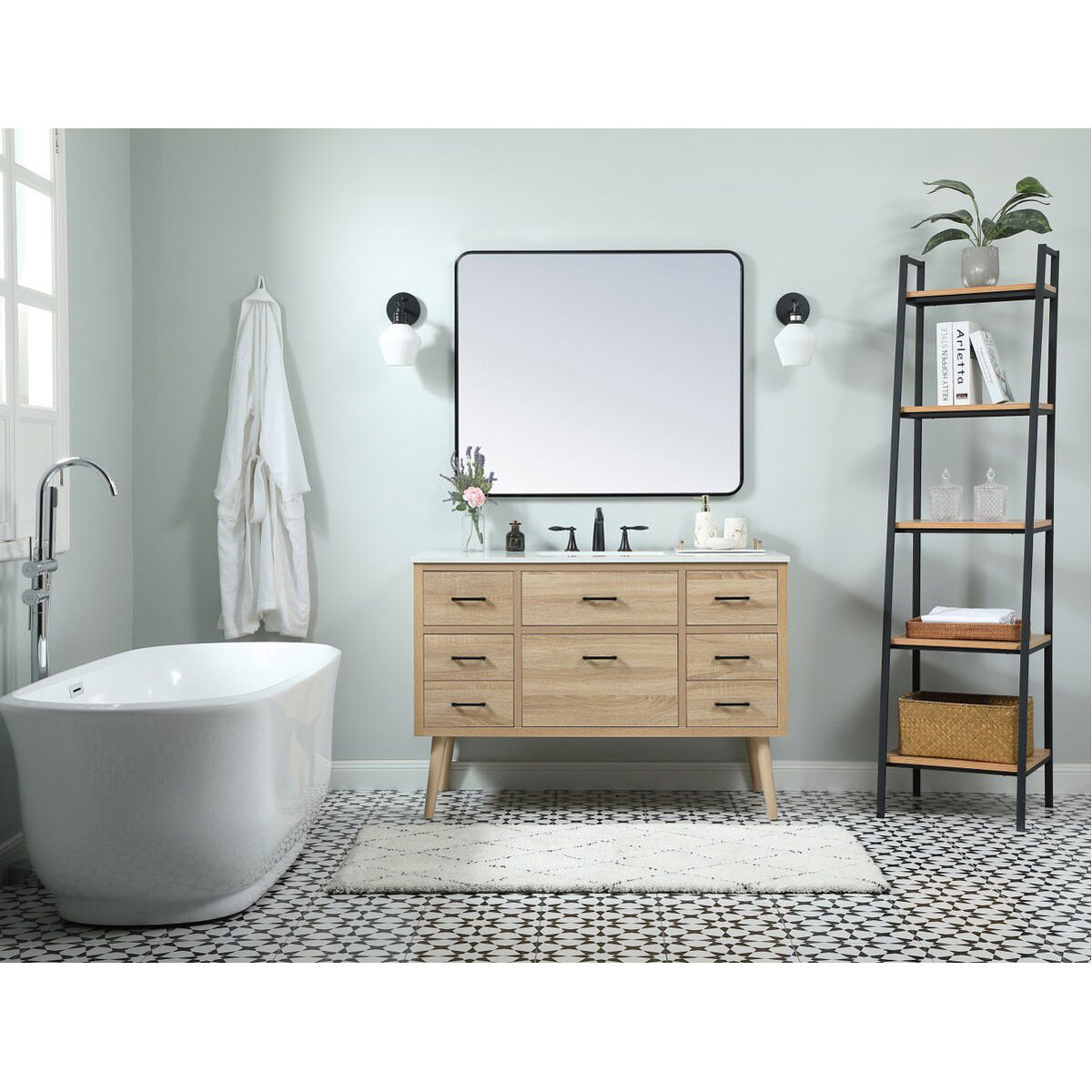 Boise 48 X 22 X 33.5 inch Mango Wood Vanity Sink Set in Not Included