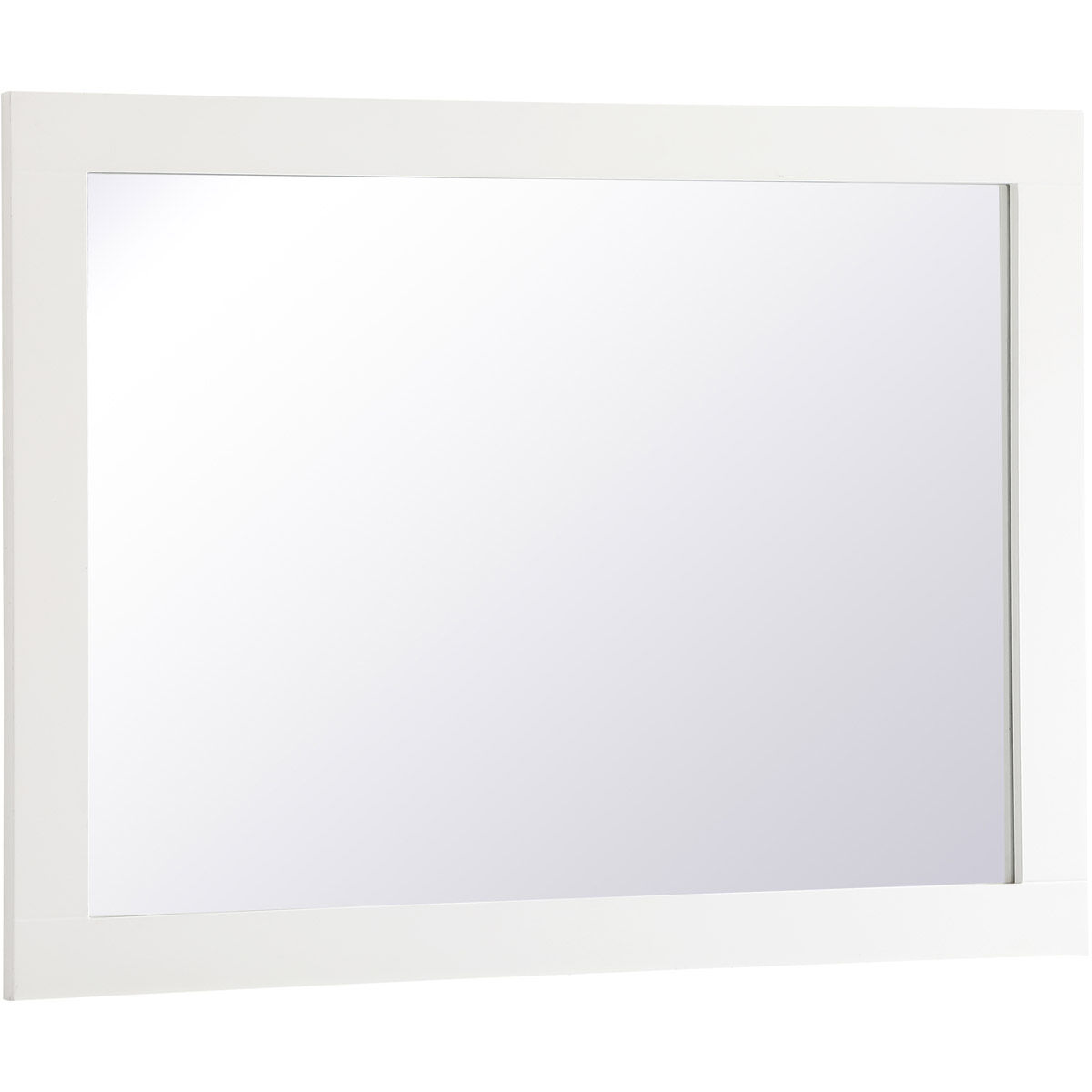 Aqua 36 X 27 inch White Wall Mirror