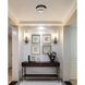 Monroe 1 Light 12 inch Black Flush Mount Ceiling Light