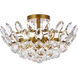 Emilia 3 Light 16 inch Brass Flush Mount Ceiling Light