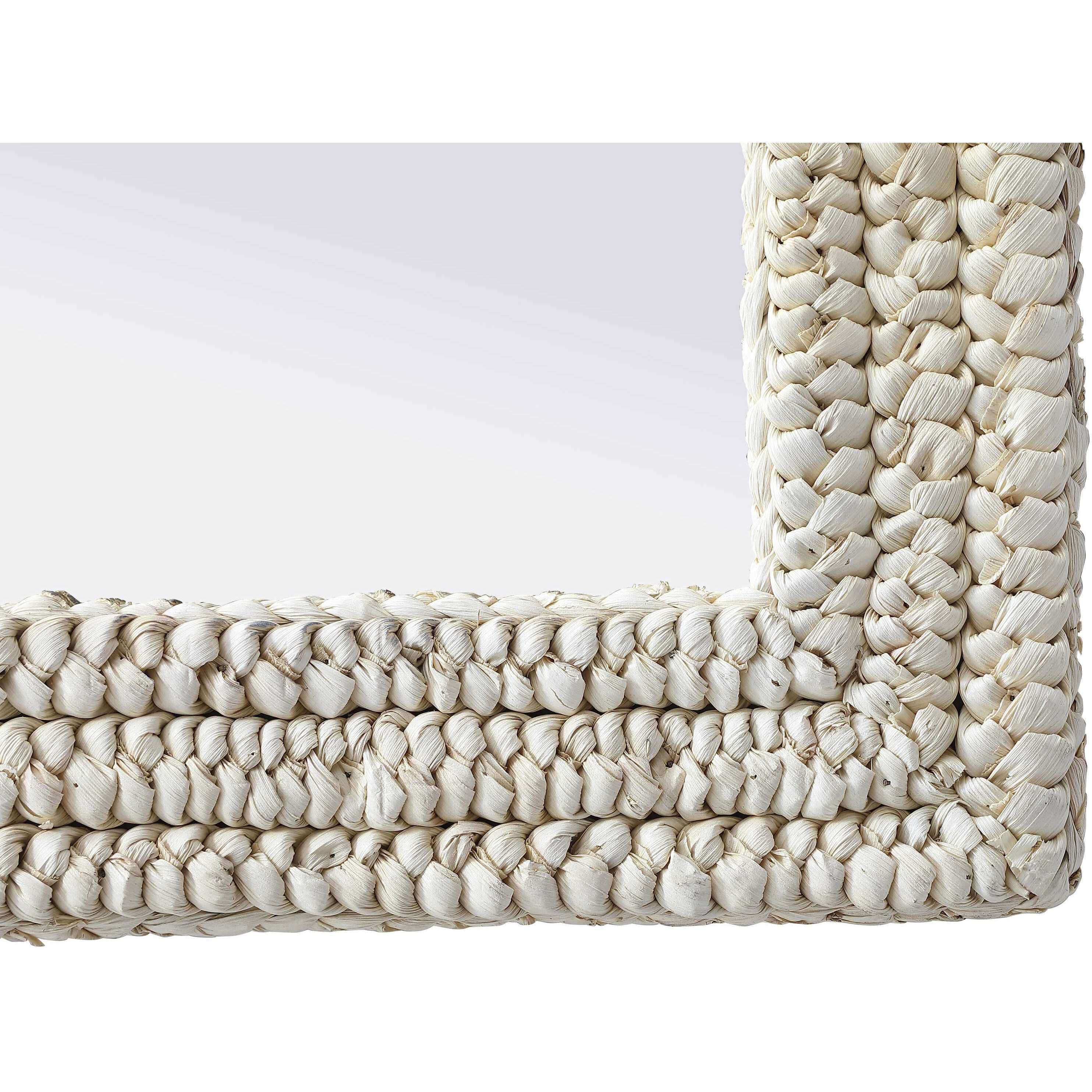 Marlowe 42 X 24 inch Linen White Mirror