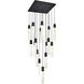 Aurora 16 Light 30 inch Black Pendant Ceiling Light
