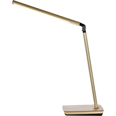 Illumen 31 inch 10 watt Champagne Gold LED Desk Lamp Portable Light, with USB Port