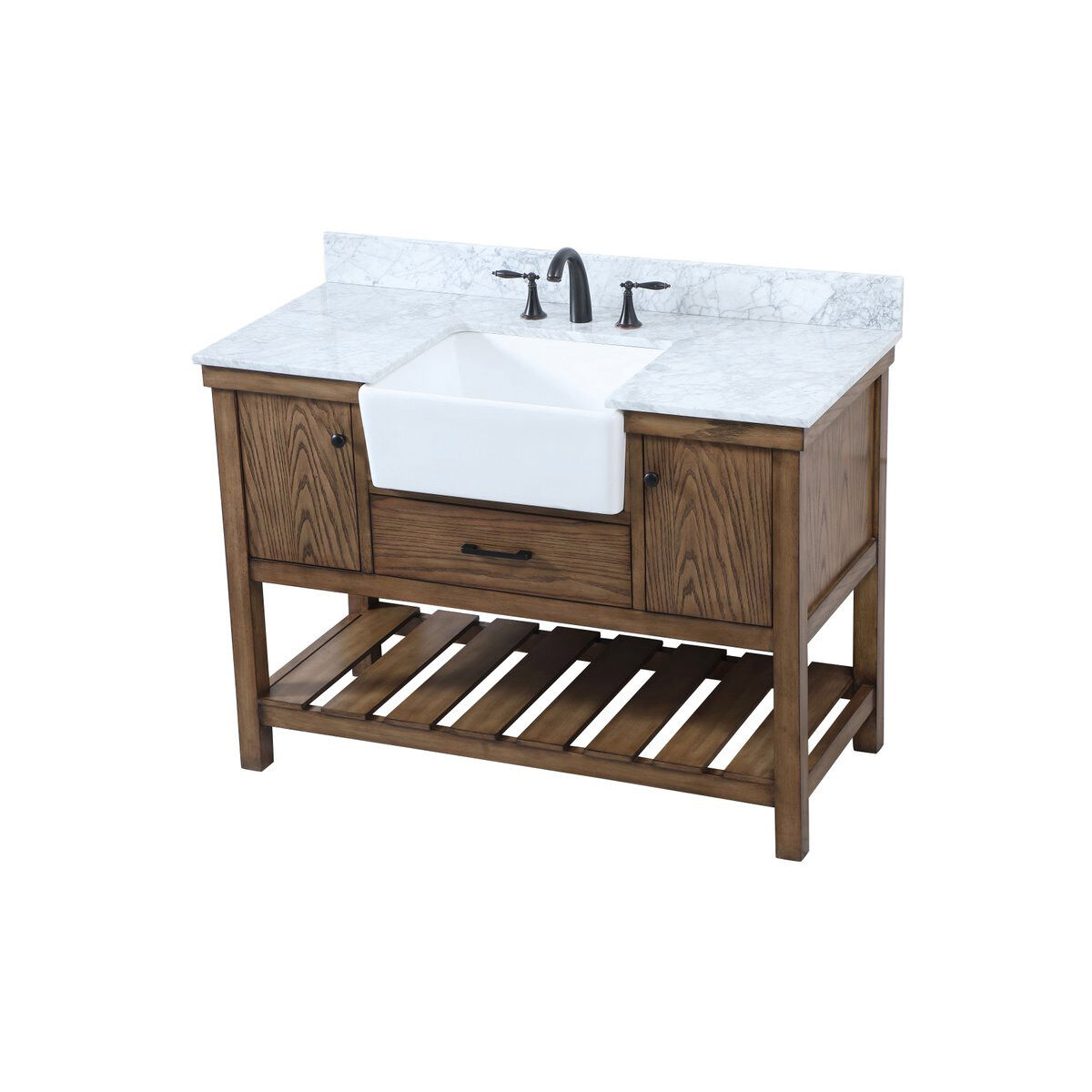 Clement 48 X 22 X 34 inch Driftwood Bathroom Vanity Cabinet
