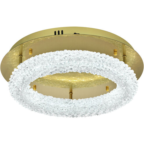 Bowen 1 Light 18 inch Satin Gold Flush Mount Ceiling Light