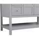 Theo 48 X 22 X 34 inch Gray Vanity Sink Set