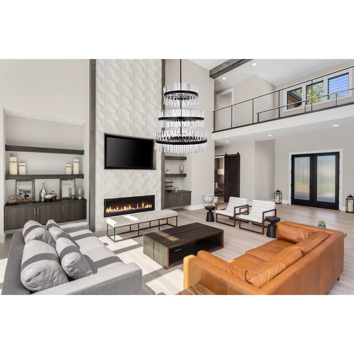 Serephina 46 Light 36 inch Black Chandelier Ceiling Light