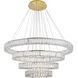 Monroe LED 42 inch Gold Chandelier Ceiling Light
