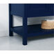 Metropolis 42 X 22 X 34 inch Blue Vanity Sink Set