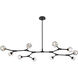 Zayne 10 Light 56 inch Black Pendant Ceiling Light