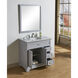 Americana 36 X 35 inch Light Grey with Carrara White Marble Vanity Set