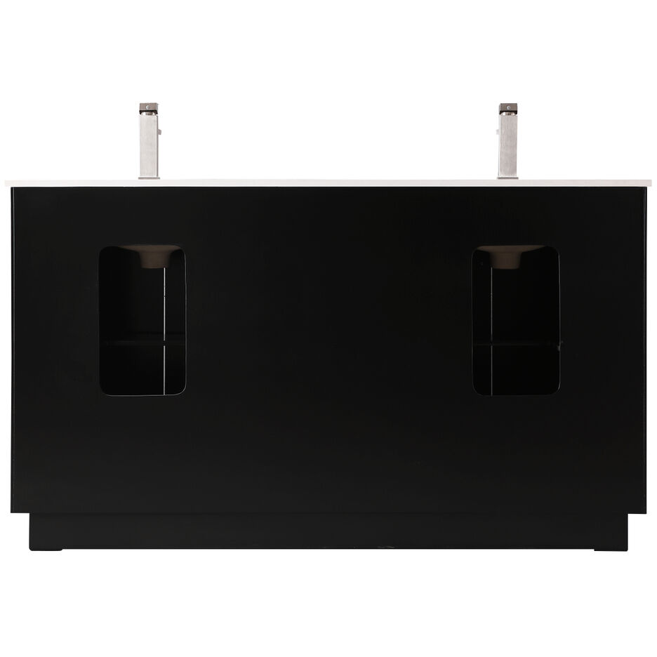 Hayes 60 X 22 X 35 inch Black Vanity Sink Set