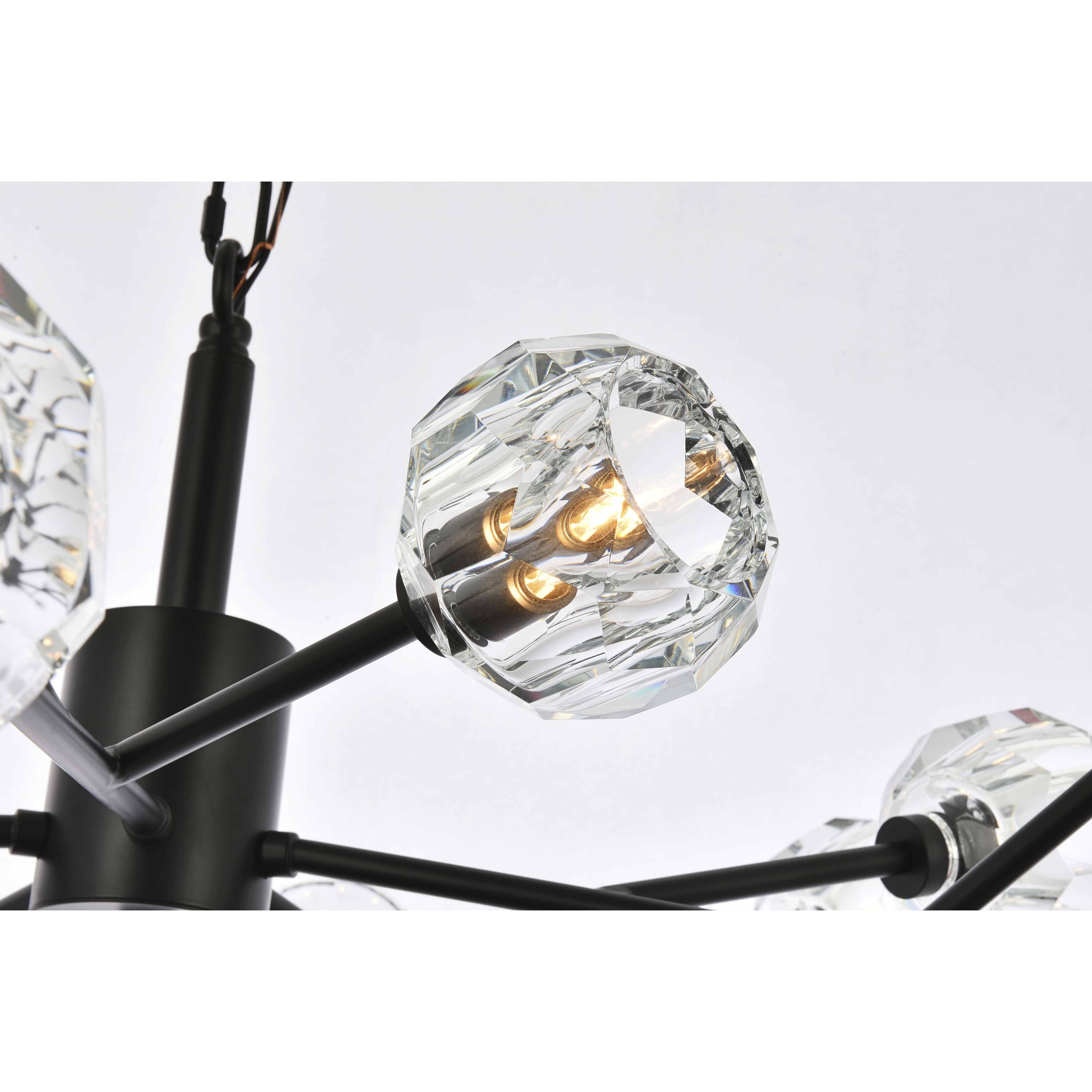 Graham 15 Light 42 inch Black Pendant Ceiling Light