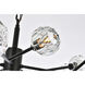 Graham 15 Light 42 inch Black Pendant Ceiling Light
