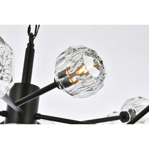 Graham 15 Light 42 inch Black Pendant Ceiling Light