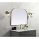 Blaire 40 X 30 inch Brass Mirror