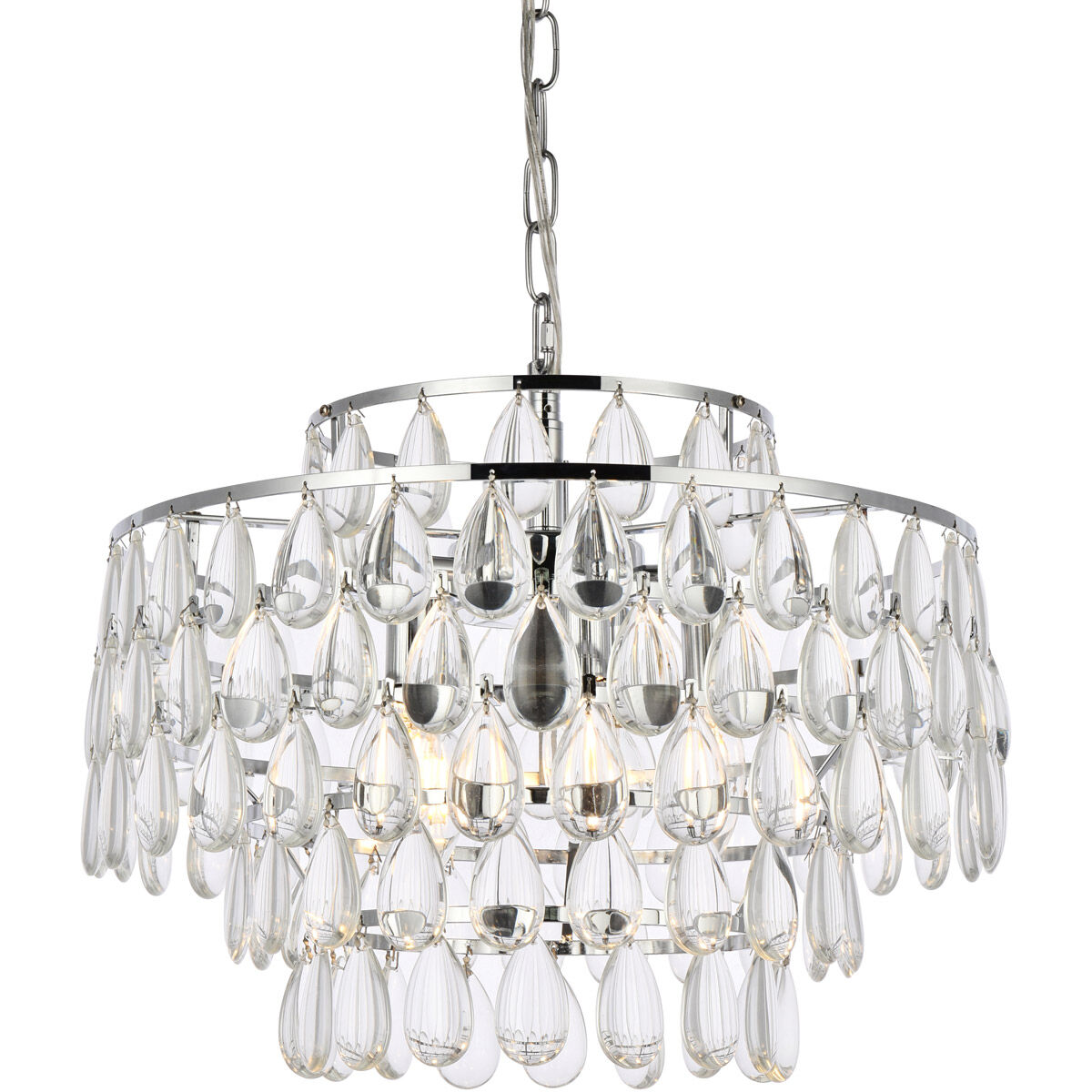Mila 5 Light 18 inch Chrome Pendant Ceiling Light