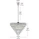 Josephine 29 Light 36 inch Chrome Chandelier Ceiling Light