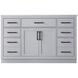 Alden 54 X 35 inch Grey Bathroom Vanity Cabinet